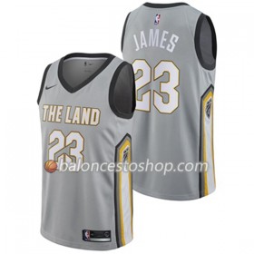 Camiseta Hombre NBA Cleveland Cavaliers LeBron James 23 Nike City Edition Swingman